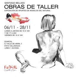 Cartel de la exposición de Santiago Bellido en Cearcal.