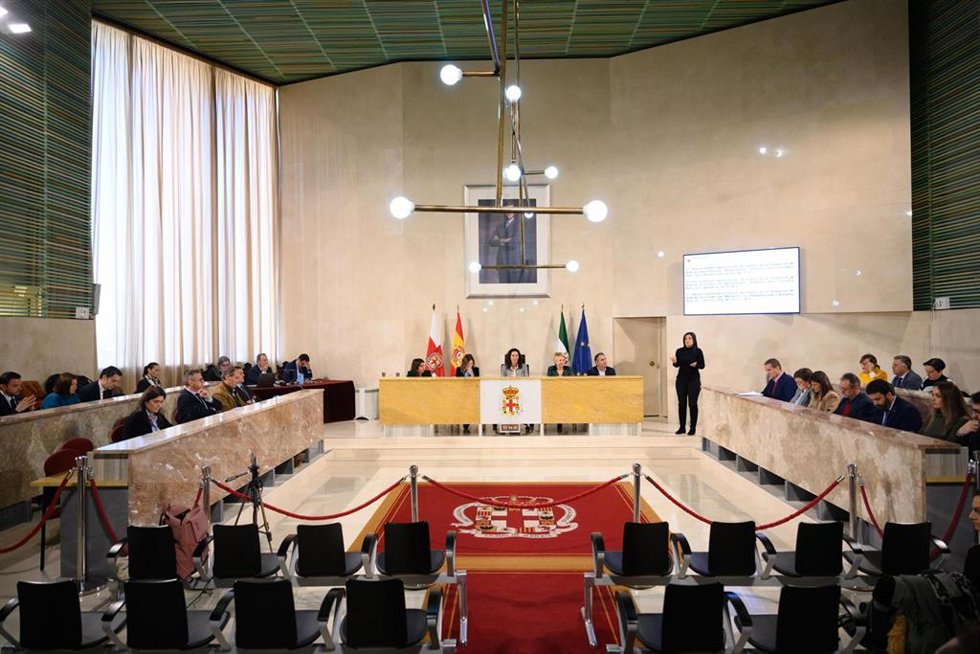 Archivo - Pleno del Ayuntamiento de Almería.