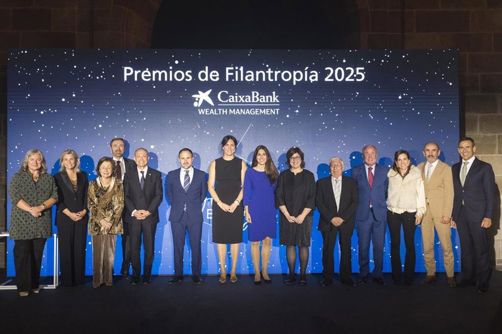 Los galardonados en la octava edición de los Premios de Filantropía de CaixaBank Wealth Management