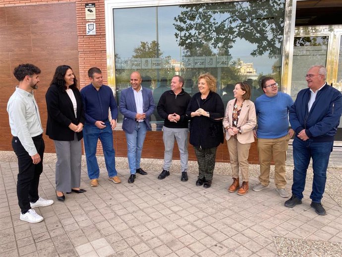 Comparecencia informativa de alcaldes y portavoces del PSOE sobre el Área de Prestación Conjunta del Taxi