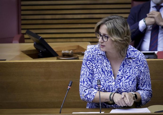 Archivo - La portavoz adjunta del GPP en Les Corts, Laura Chulià