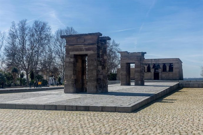 Archivo - El Templo de Debod, a 26 de febrero de 2025, en Madrid (España).