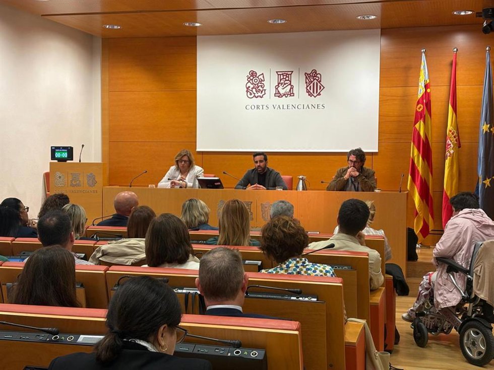 Reunión del PSPV con el grupo socialista en Les Corts