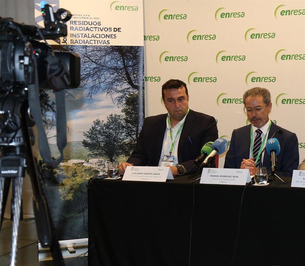 Guillermo Martín y Manuel Rordríguez, durante la rueda de prensa.