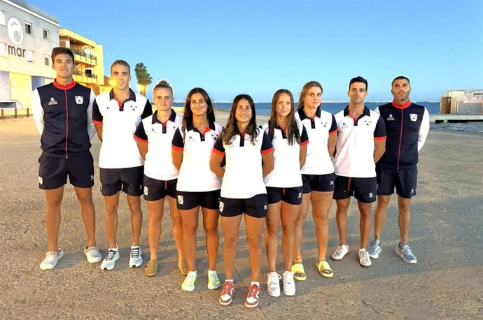 El equipo nacional absoluto de 'beach sprint'