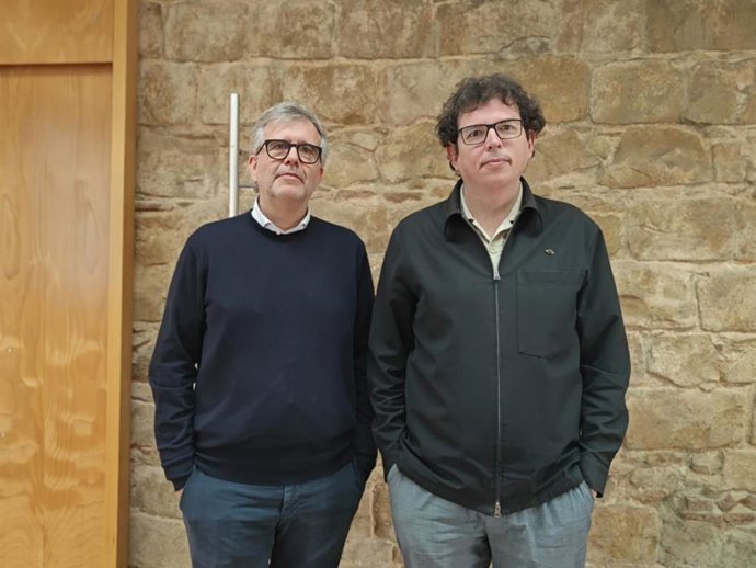 Gómez y Gutiérrez tras el acto de este miércoles.