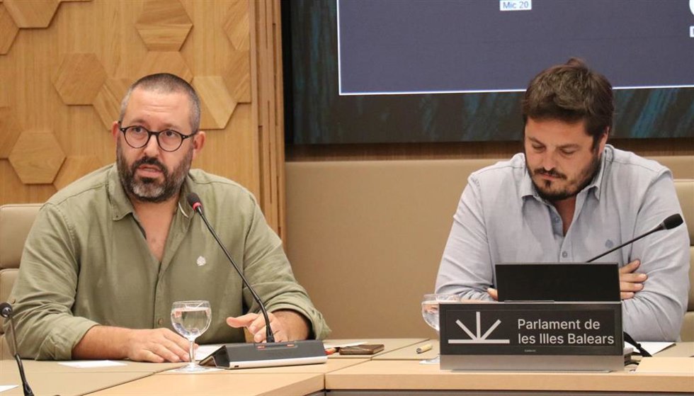 Los representantes de la Unió de Pagesos Joan Gai y Sebasti Ordines