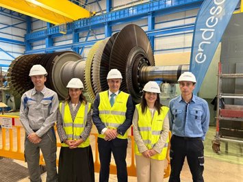 Visita a la central térmica de ciclo combinado en Huelva.