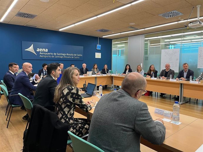 Primera reunión del grupo de trabajo 'Conectividad de Galicia', a 5 de noviembre de 2025.