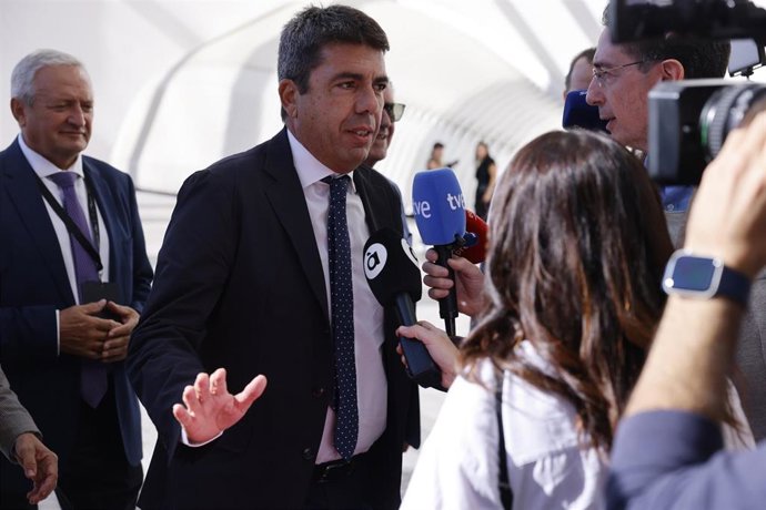 Imagen de archivo del presidente de la Generalitat valenciana en funciones, Carlos Mazón