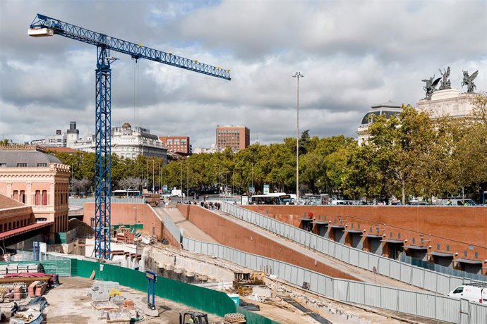 Archivo.- Zona en obras junto a la Estación de Madrid - Puerta de Atocha - Almudena Grandes
