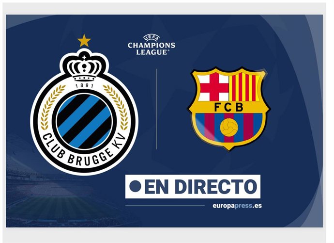 Onces Iniciales probables: Brujas - Barcelona: resumen y estadísticas del partido de la jornada 4 de Champions