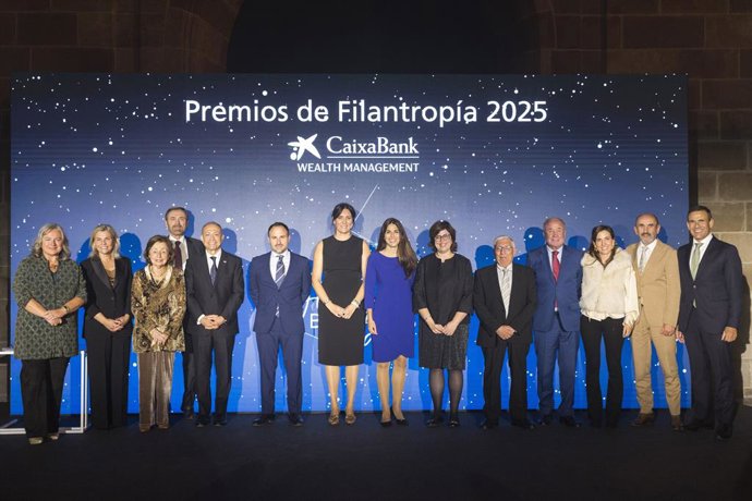 Los galardonados en la octava edición de los Premios de Filantropía de CaixaBank Wealth Management