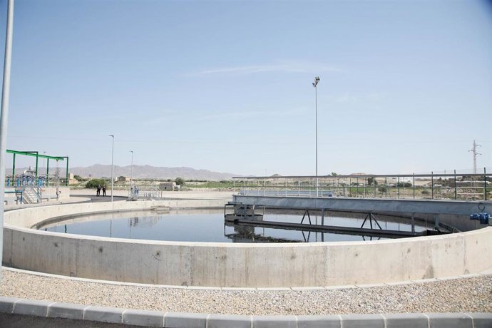 Archivo - obras finalizadas de la nueva Estación Depuradora de Aguas Residuales (EDAR) y la agrupación de vertidos. A 30 de mayo de 2025, en Cuevas del Almanzora (Almería, Andalucía, España).