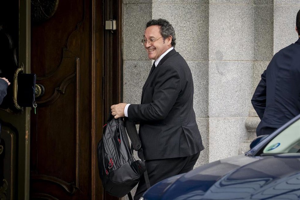 El fiscal general del Estado, Álvaro García Ortiz, , a su llegada la segunda jornada del juicio al fiscal general del Estado, en el Tribunal Supremo, a 5 de noviembre de 2025, en Madrid (España). 