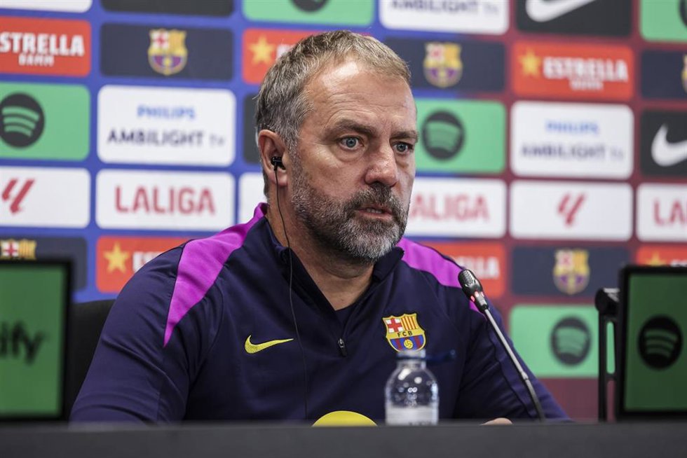 El entrenador del FC Barcelona, Hansi Flick
