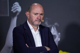 Archivo - Rafael Louzan, President of the Royal Spanish Football Federation, attends during the presentation of the new stage of Spanish Arbitration and the President of the CTA at Ciudad del Futbol on July 2, 2025, in Las Rozas, Madrid, Spain.