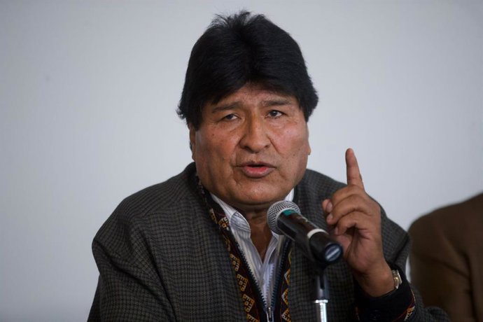 Archivo - Arquivo - 22 de outubro de 2021: EUM20211022POL02.JPG .CIDADE DO MÉXICO PolíticaPolítica-Evo Morales - 22 de outubro de 2021. Evo Morales, ex-presidente da Bolívia, dá uma coletiva de imprensa no México. Foto: Agência EL UNIVERSALGermán Espinosa
