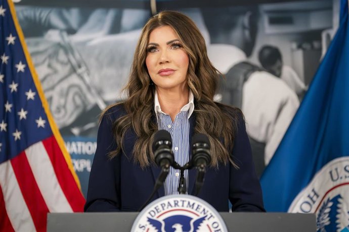 La secretaria de Seguridad Nacional de Estados Unidos, Kristi Noem