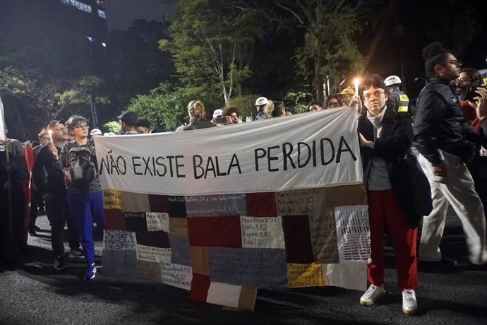 Archivo - Manifestación contra el operativo policial en Río de Janeiro y en protesta contra el gobernador Cláudio Castro en São Paulo, Brasil
