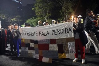 October 31, 2025, Sao Paulo, Sp, Brazil: People take part in a demonstration against the police operation in Rio de Janeiro and in protest against Governor Cláudio Castro in SĂŁo Paulo, Brazil, 31 October 2025. The demonstration followed a police raid in 