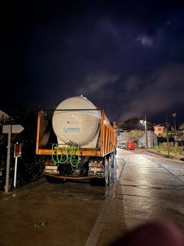 Cisterna de agua potable del Consorcio MásMedio en Jerte