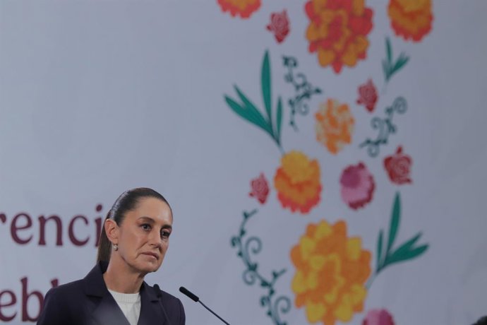 Imagem de arquivo da presidente do México, Claudia Sheinbaum.