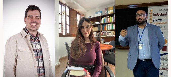 (Desde La Izda,) Rafael Jurado, Marina Zamora Y Antonio Manuel Merino.