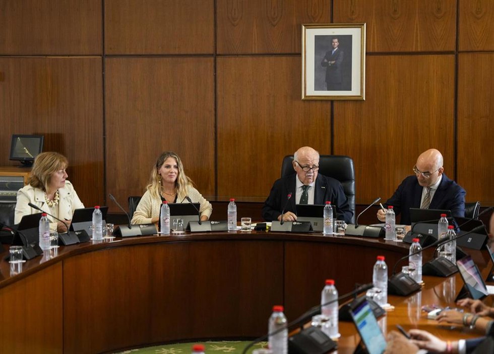 Reunión de la Junta de Portavoces del Parlamento andaluz. (Foto de archivo).