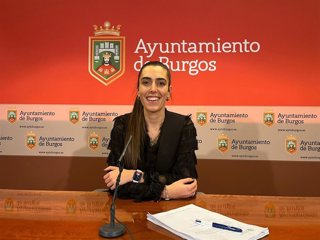 Andrea Ballesteros durante la rueda de prensa.