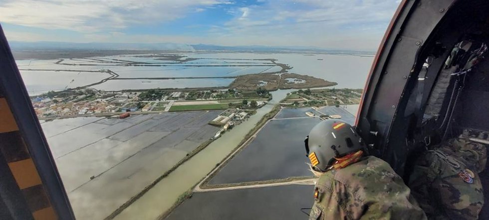 Imagen aérea de los daños de la dana
