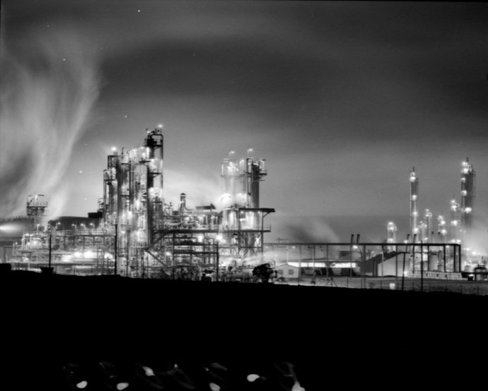 Calatrava. Complejo Calvo Sotelo en Puertollano [Vista general. Nocturna].