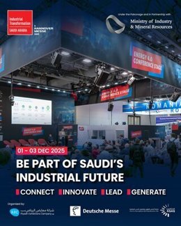 Industrial Transformation Saudi Arabia 2025: uniting global leaders to connect, innovate, and lead Saudi Arabia’s industrial transformation journey. December 1 to 3
