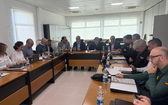 Reunió de coordinació de l'operatiu de seguretat organitzat entorn del Gran Premi Motul de la Comunitat Valenciana a Xest