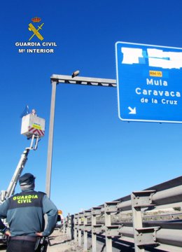 El buitre sobre el cartel de la A-30