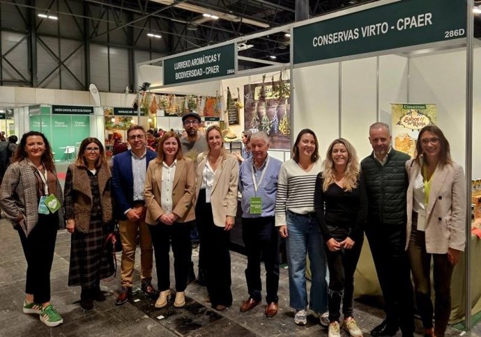 Manzanos visita a las 7 empresas agroalimentarias ecológicas riojanas que participan en la feria BioCultura en Madrid