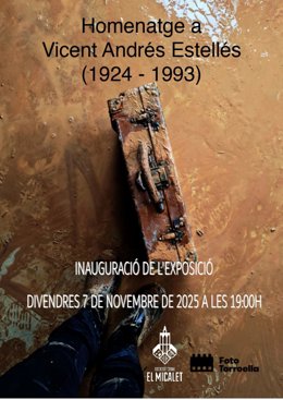 La Sociedad Coral lo Micalet acoge en Valencia la exposición fotográfica itinerante 'Homenajeo a Vicent Andrés Estellés (1924-1993)'.