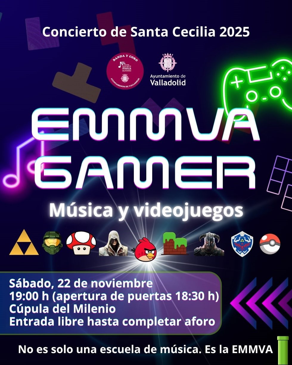 La Banda y Coro EMMVA presentan 'EMMVA GAMER: Música y Videojuegos' en la Cúpula del Milenio