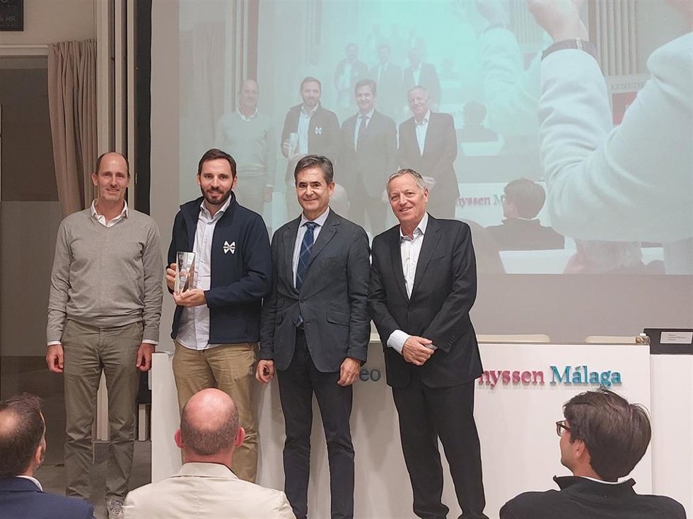 Jerónimo Béjar de Eonig.Fund, Sergio González, promotor de Mothium, Álvaro Simón de Blas, vicepresidente de Keiretsu Forum Andalucía y director de BIC Euronova y presidente de Keiretsu Forum Andalucía  y Miquel Costa, presidente y CEO de Keiretsu Spain