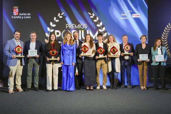 La viceconsejera de Acción Cultural, Mar Sancho, participa en el acto de entrega de los XIII Premios Pódium del Deporte de Castilla y León, que se ha celebrado en el Monasterio de Nuestra Señora de Prado, en Valladolid