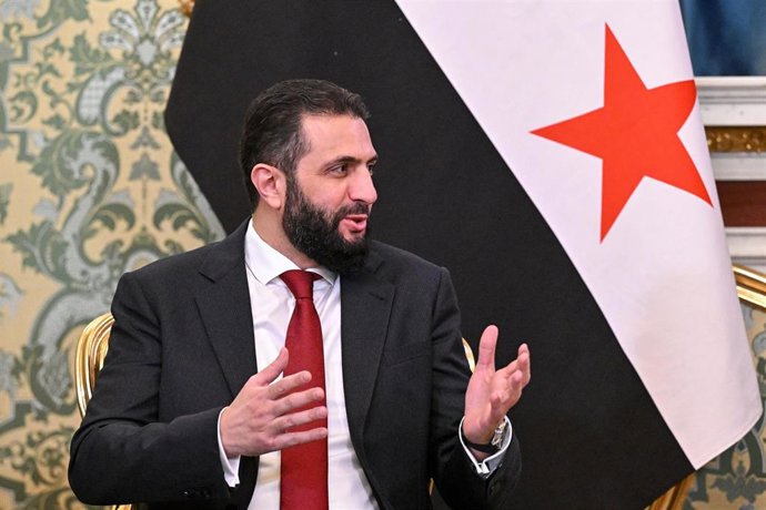 Imagen de archivo del presidente de transición de Siria, Ahmed al Shara