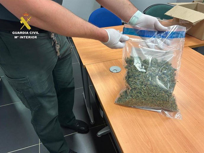 Marihuana aprendida por la Guardia Civil