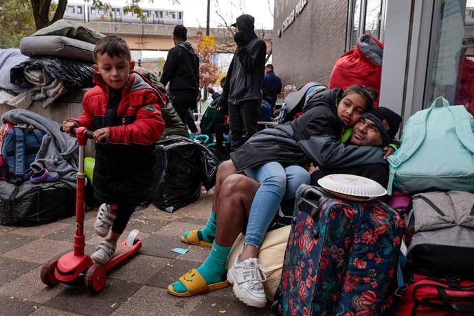 Archivo - Arquivo - Imagem de arquivo de migrantes venezuelanos nos EUA.