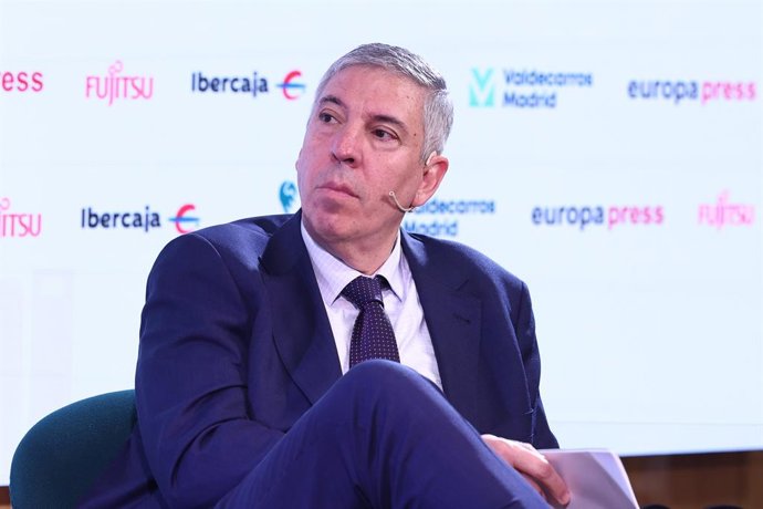 O presidente da IFEMA Madrid, José Vicente de los Mozos, durante um café da manhã no Meeting Place, em 7 de novembro de 2025, em Madri (Espanha).