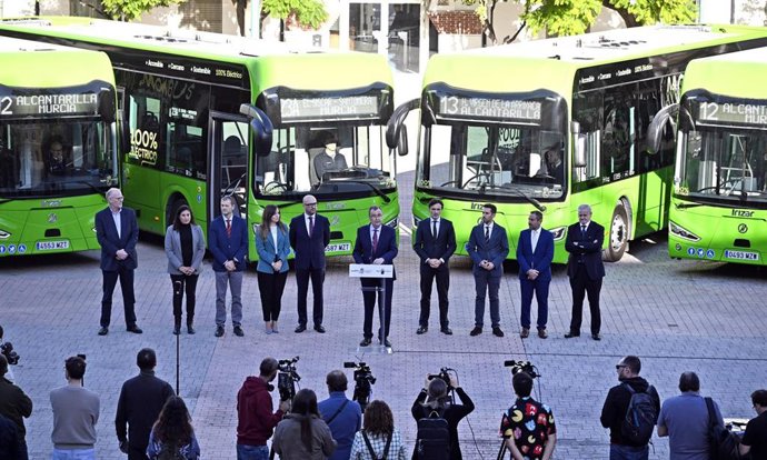 Murcia incorpora 12 nuevos autobuses eléctricos a la flota municipal