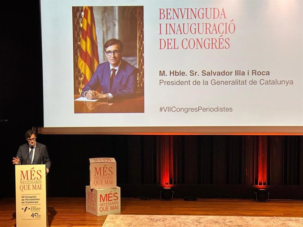 El presidente de la Generalitat, Salvador Illa