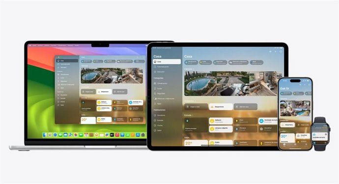 Aplicativo Home em diferentes dispositivos Apple