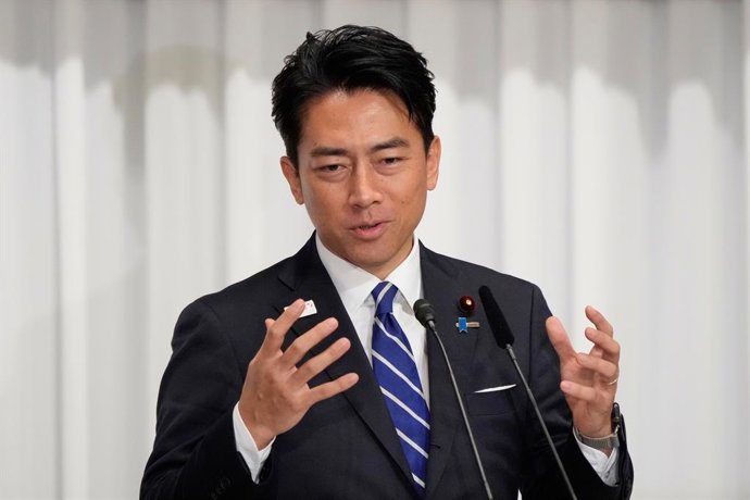 Archivo - El ministro de Defensa de Japón, Shinjiro Koizumi.