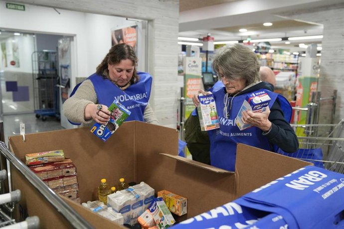 Punto de recogida del Gran Recapte de los bancos de alimentos