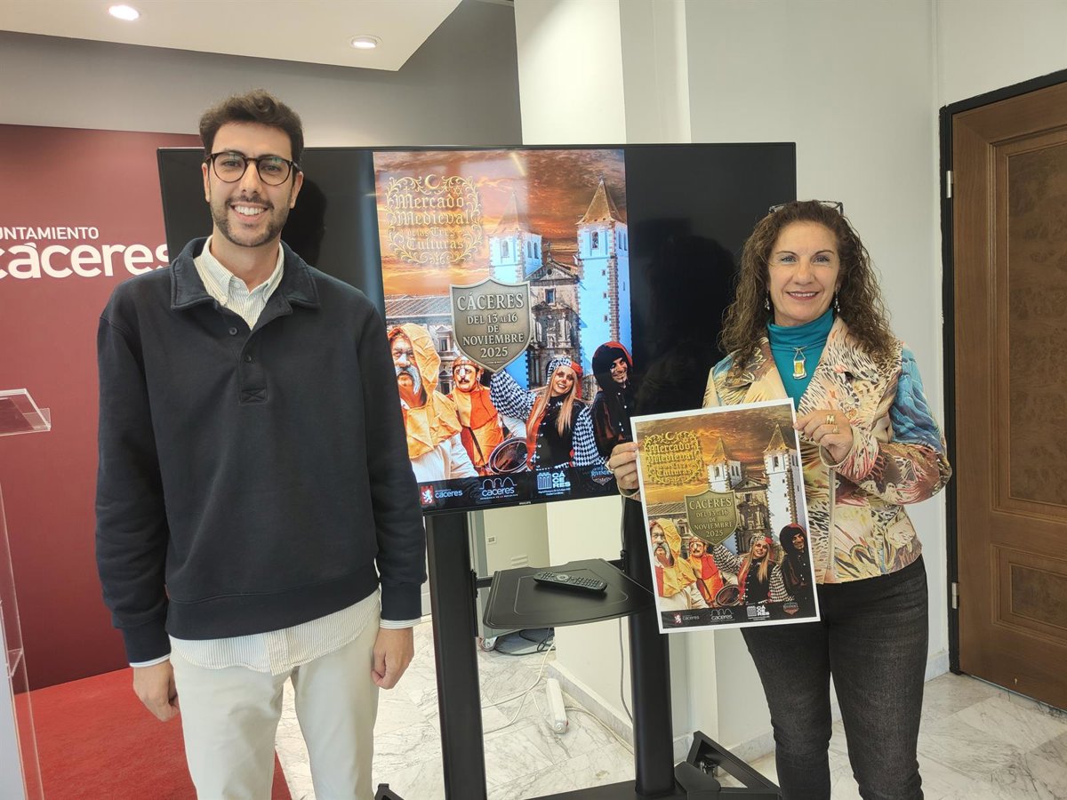El XXIV Mercado Medieval de Cáceres contará con 200 puestos, espectáculos de luz y sonido y conciertos de mayor formato